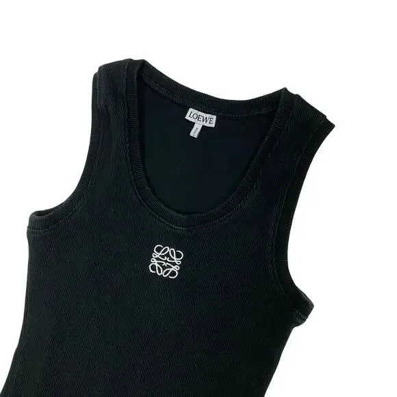 Loewe Black Anagram Logo Ribbed Tank - Picture 2 of 4